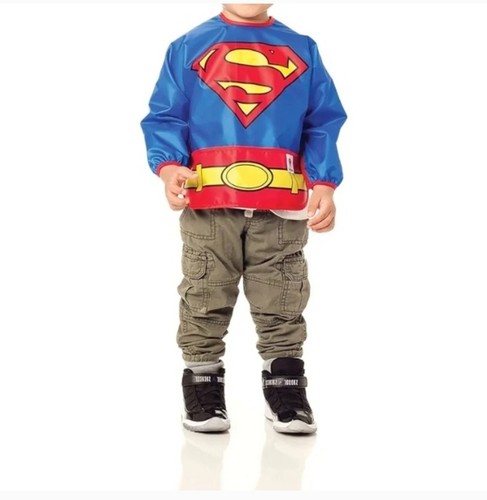 DC Comic Superman Bib 6-24 Months Unisex Costume Resists Most Stains Waterproof - Picture 8 of 8