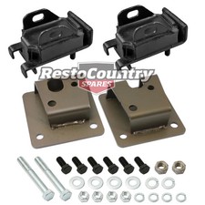 Holden Chev Engine Mount + Spacer + Bolt Kit 350 V8 HQ HJ HX HZ WB Torana LH ...