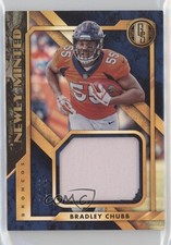 2018 Panini Gold Standard Newly Minted Memorabilia Prime 1/49 Bradley Chubb iw2