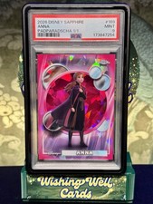 Marketplace image: 2026 Topps Chrome Disney Sapphire Anna Padparadscha 1/1 Frozen PSA 9 MINT #169