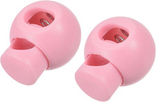 Plastic Cord Locks 0.3" x 0.2" 10pcs, Single Hole Spring Cord Locks Round To...