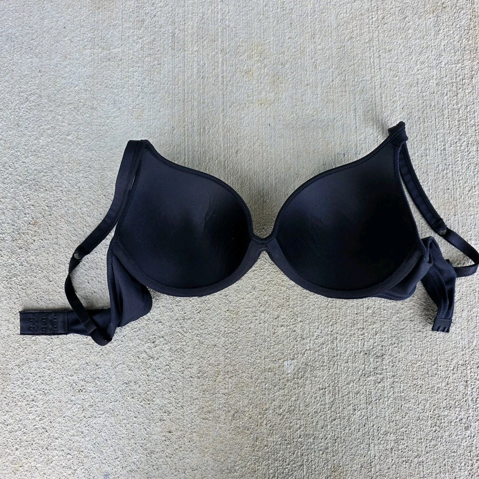 Sujetador Camiseta Barely There Negro Con Aros Talla 36C Ligeramente Forrado Comodidad Diaria Foto 4 de 4