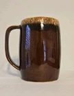 Hull Ovenproof USA Marked Mirror Brown Drip Glaze Large Mug 5" Tall 60's Vintage