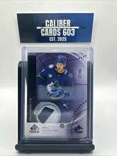 2025-26 UD SP GAME USED ROOKIES PURPLE AUTO PATCH 07/49 Kirill Kudryavtsev