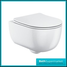 Wall Hung Toilet & Frame Set with Concealed Cistern + Brushed Brass Flush Plate