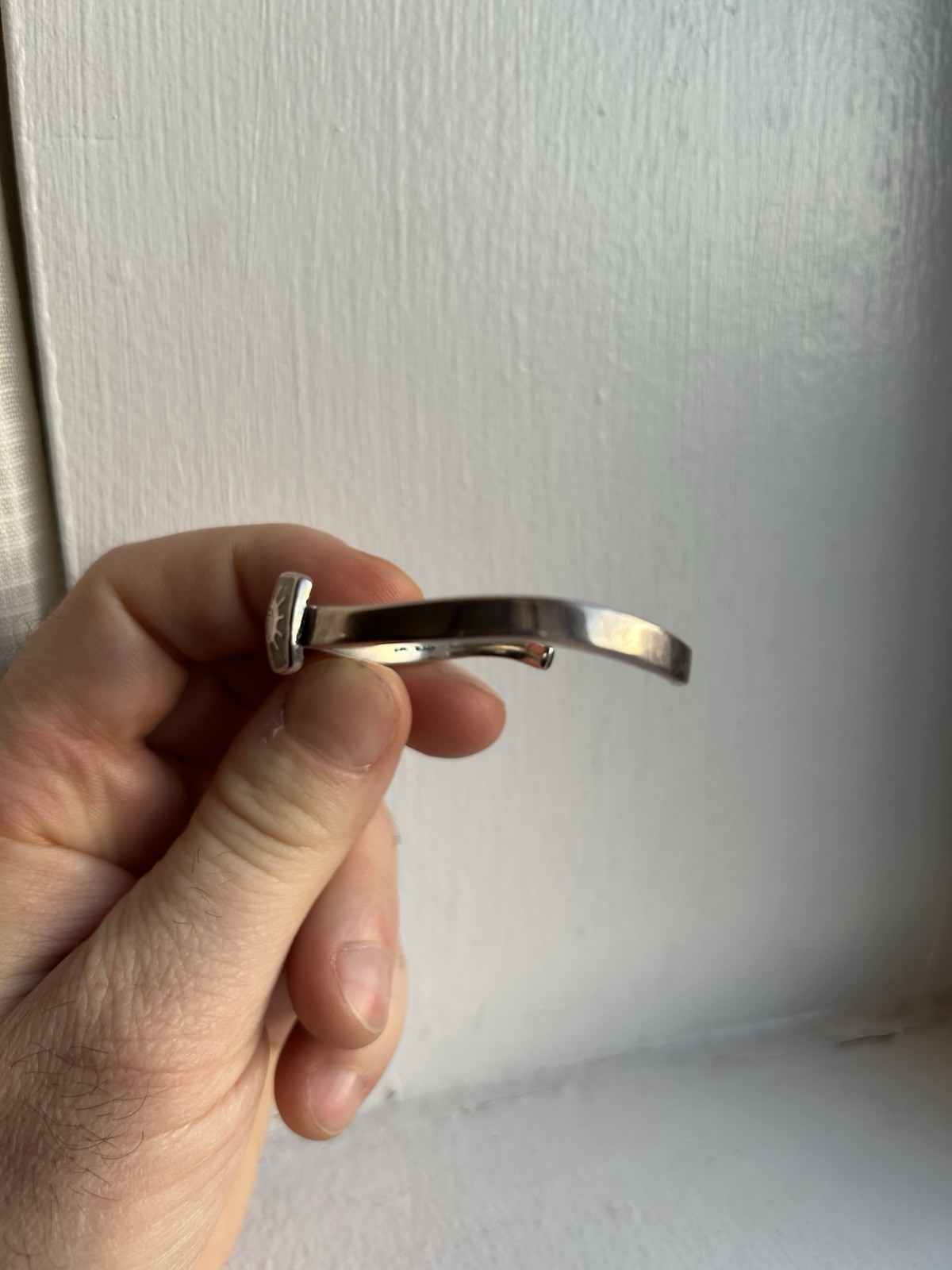 Women’s 925 Sterling Silver Solid Cuff Bracelet W… - image 3