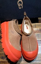 UGG Mens Tasman Weather Hybrid chestnut Suede Orange Waterproof Clog/Shoe Sz 9