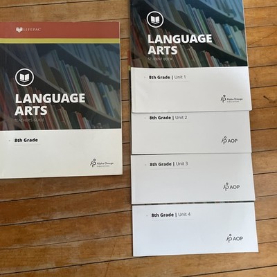 Lifepac Alpha OMEGA AOP 8th Grade Language Arts Units