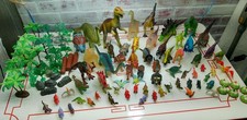 "Huge Lot 70 Vintage Dinosaur Figures Jasman 1997  Ja-Ru Mixed Toys T-Rex"