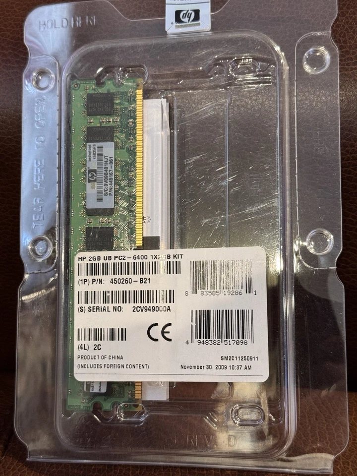 HP 460424-001 2GB PC2 6400 DDR2 ECC Memory 445167-061, 450260-B21 - Image 2 of 3