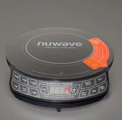 NuWave PIC Titanium Induction Cooktop 30342 DR Black 12.25x12.25 | NEW OPEN BOX