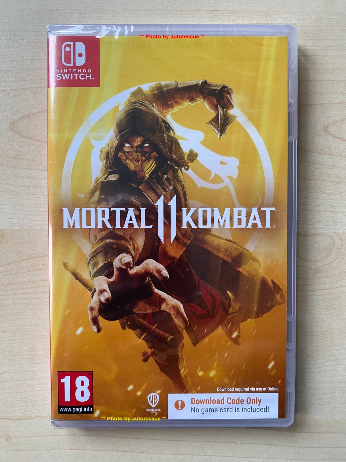 Mortal Kombat 11   (CODE in a BOX) New and Sealed  Nintendo SWITCH