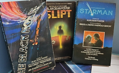Alan Dean Foster. Sci-fi Movie Tie In Book Bundle, Black Hole, Starman, Slipt.