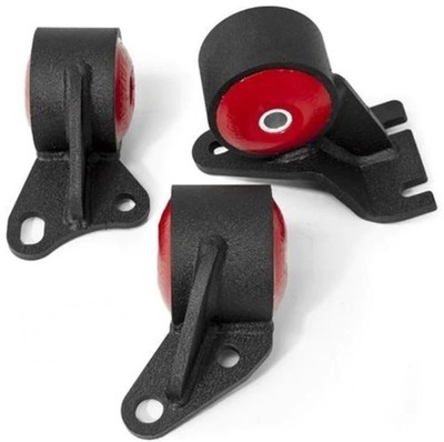 Innovative Mounts 19151-75A Black Steel Motor Mounts for 1988-1991 Honda Civic
