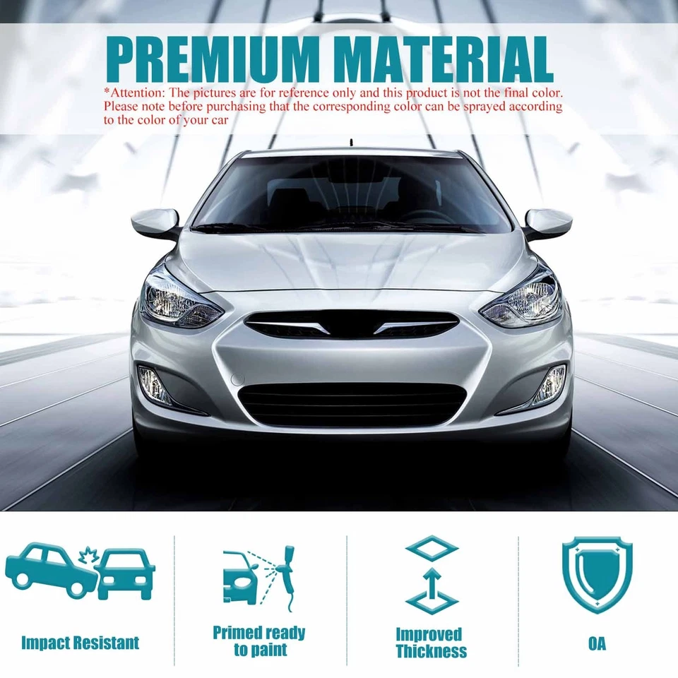 Front Bumper Cover For 2012-2014 Hyundai Accent SEDAN/HATCHBACK HY1000188 Foto 2 de 4