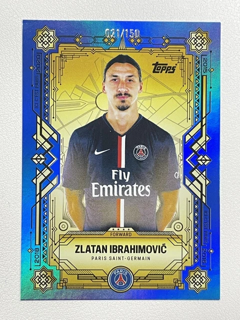 Zlatan Ibrahimovic 2025-26 Topps Paris Saint-Germain Team Set Four Of Four /150