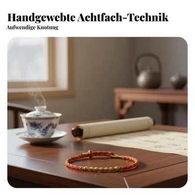 Rotes Glücksarmband 2026 Pferdejahr, Acht Buddhas, Handgefertigt, Paar, Schüler - Bild 1 von 4