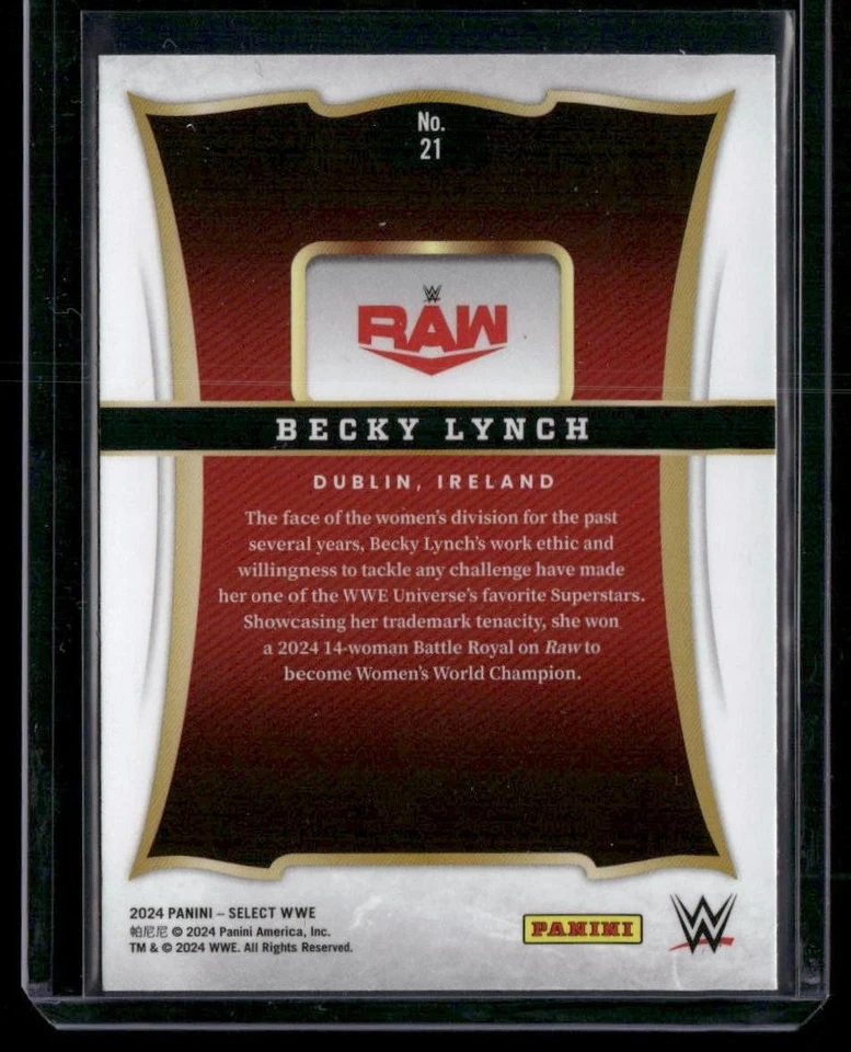 2024 Panini Select WWE #21 Becky Lynch Select Throwback - Image 2 of 2