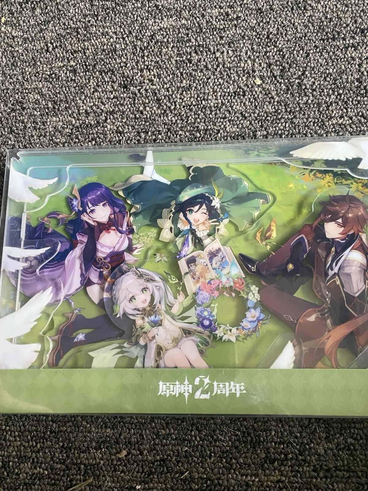 Genshin Impact Official 2nd Anniversary Character Painting Acrylic Figure Stand