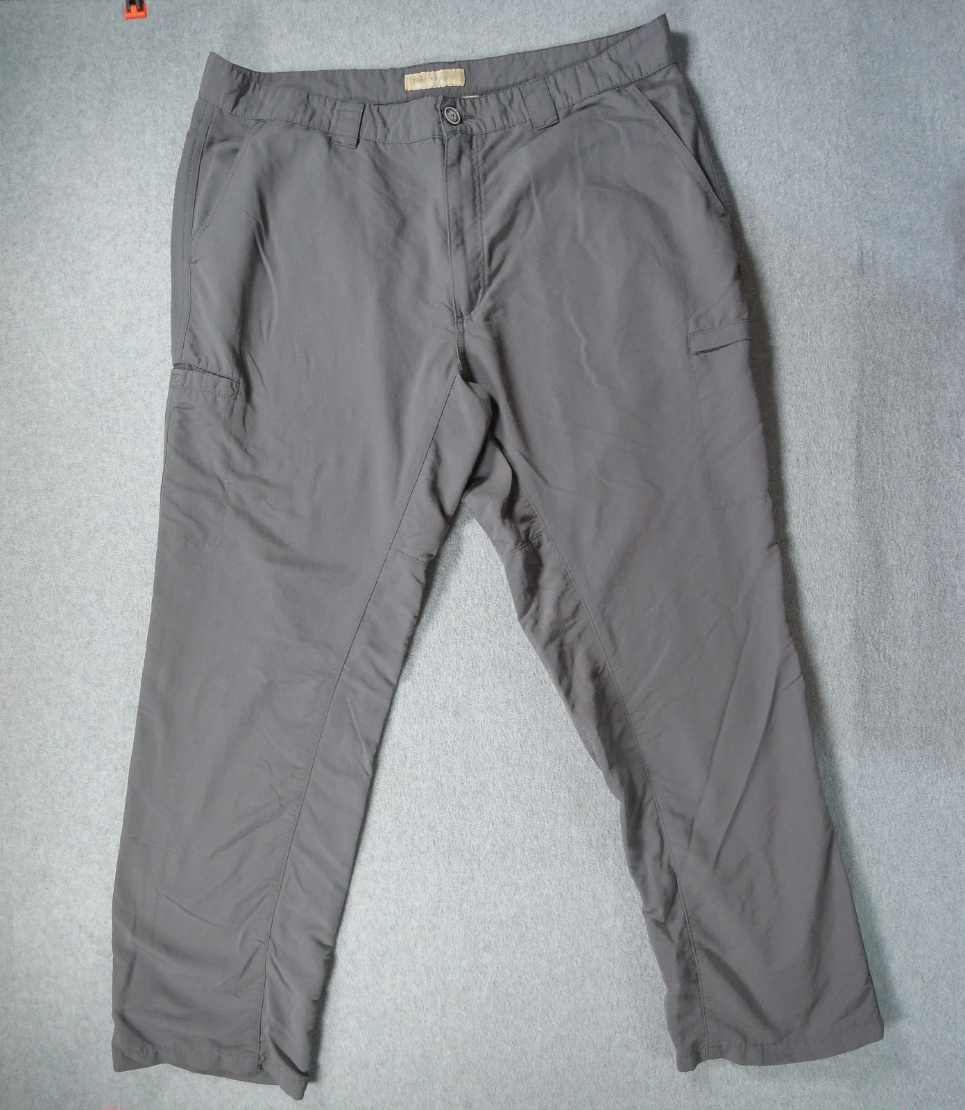 Territory Ahead Pants Mens 38 Gray Cargo Pockets Ripstop Outdoors Hike Camp