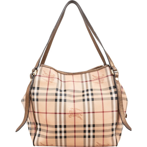 Burberry Haymarket Check Tote Shoulder Bag