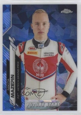 2020 Topps Chrome Sapphire Formula 1 F2 Racers Future Stars Nikita Mazepin 0y59