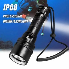High-Power Diving Flashlight with IP68 Waterproof and 18650 Battery
