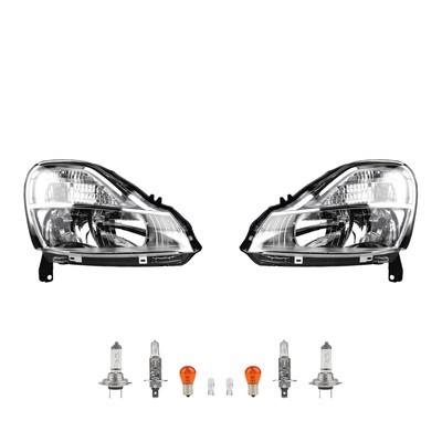 Scheinwerfer Set Halogen passend für Renault Modus FP JP 08- Leuchtmittel Li. Re