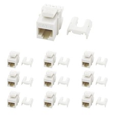Legrand Cat6 Keystone Jacks Quick Connect RJ45 Pack of 10, White