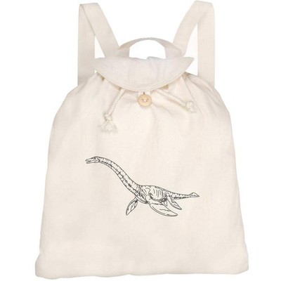 Canvas Rucksack / Backpack ''Aquatic Dinosaur'' (RK00044504)