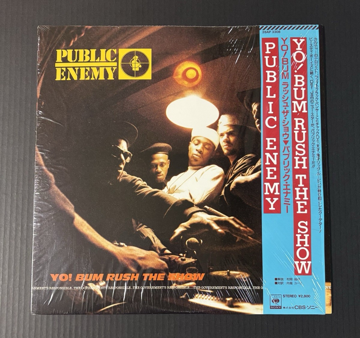 Public Enemy Yo! Bum Rush The Show 1987 Japan Vinyl Record EX OBI