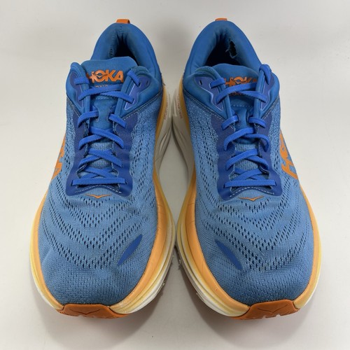 Scarpe da corsa Hoka One One Bondi 8 uomo taglia 11,5 2E extra larghe blu atletiche - Foto 10 di 10