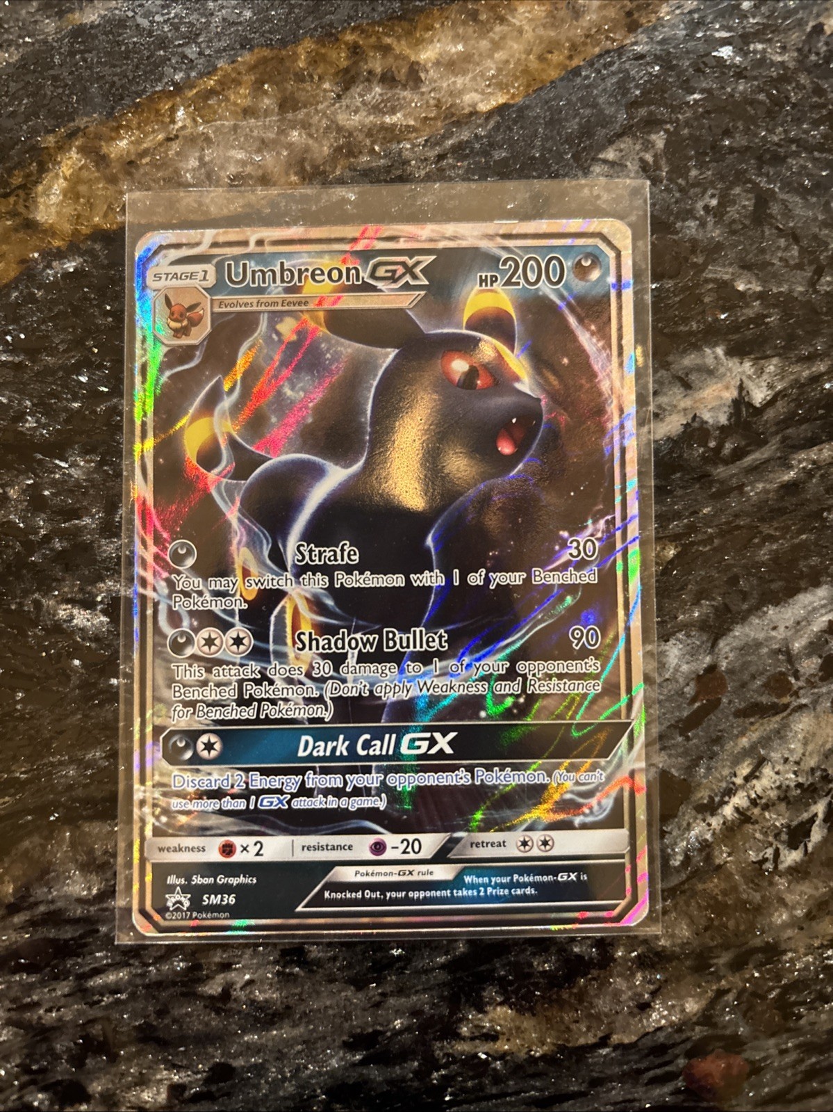 Umbreon GX SM36 Black Star Promo Jumbo NM Pokemon Card 
