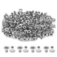 Litoexpe 2MM Tiny Grommets Eyelets 200 Pcs, Self Backing 2 MM, Silver