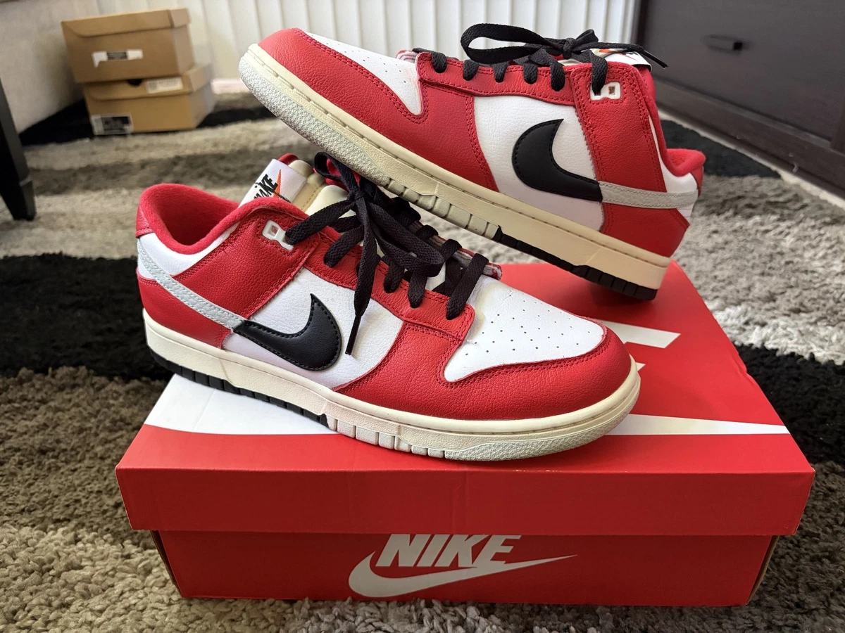 Nike Dunk Low Black White Red for Sale | Authenticity Guaranteed