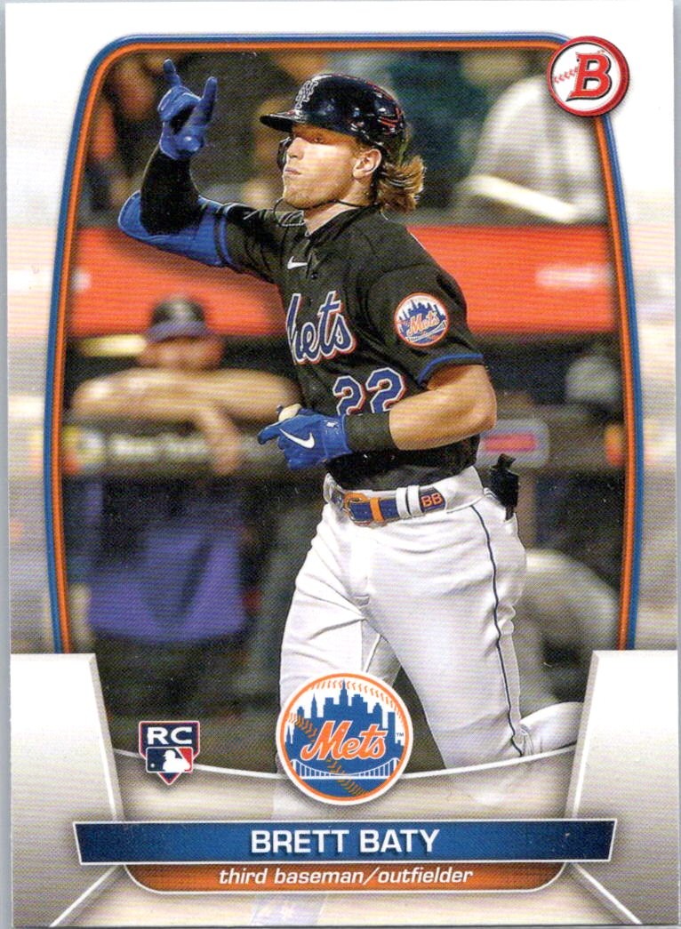 2023 Bowman #80 Brett Baty Mets RC