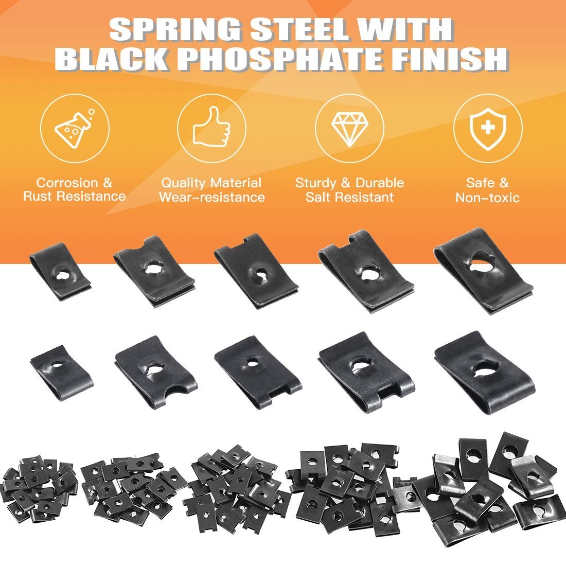 Complete Set: 170 Pcs U-Clip & Screw Kit - Essential for Automotive Repairs thumbnail 6