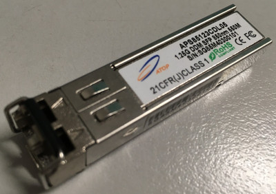 ATOP APS-85123-CDL05 1.25G DDM SFP 850nm 550M Transceiver Module 21CFR(J)CLASS 1