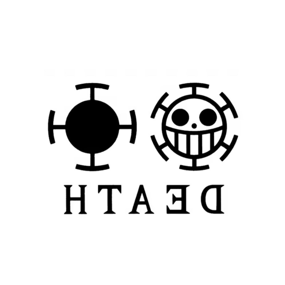 Tatuaje temporal de ley, tatuaje de anime de una pieza, se oscurece después de 24 horas, últimas 2 semanas