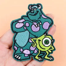 Mike Wazowski & Sully - MONSTERS INC - Embroidered Sew/Iron-On Patch