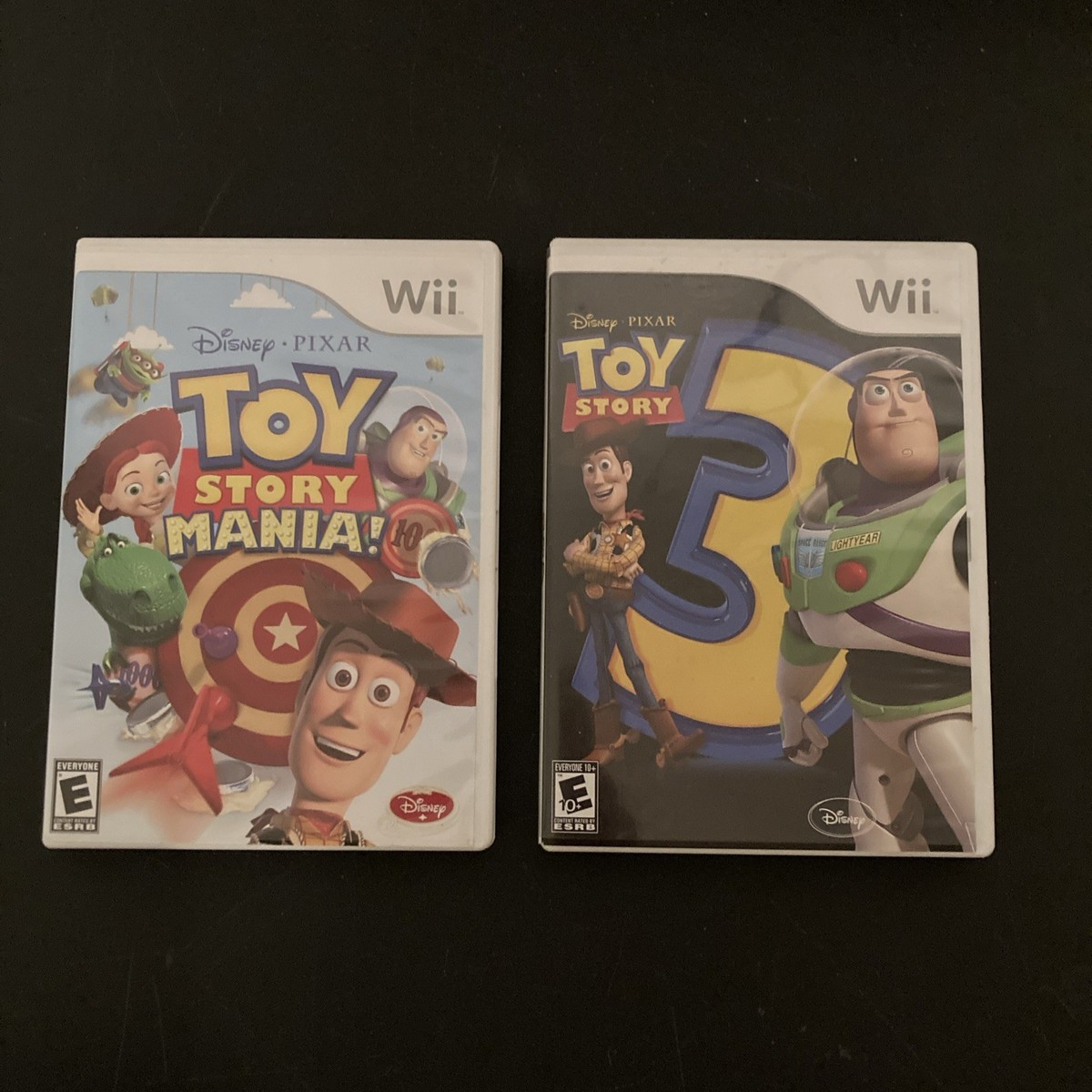 Toy Story Mania & Toy Story 3 (Nintendo Wii, CIB, w/ 2 glasses