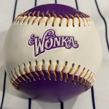 Willy Wonka Wonka Bars Purple Ultra Rare Baseball Ball Souvenir Promotional