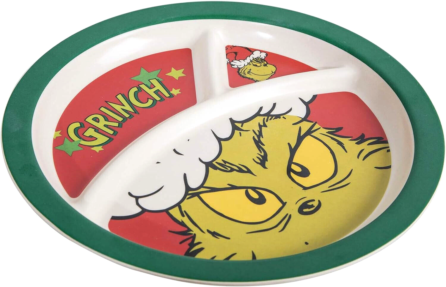 The Grinch Bamboo Christmas Mealtime Set Kids Plate Bowl Mug 3 Pc Dr. Seuss eBay