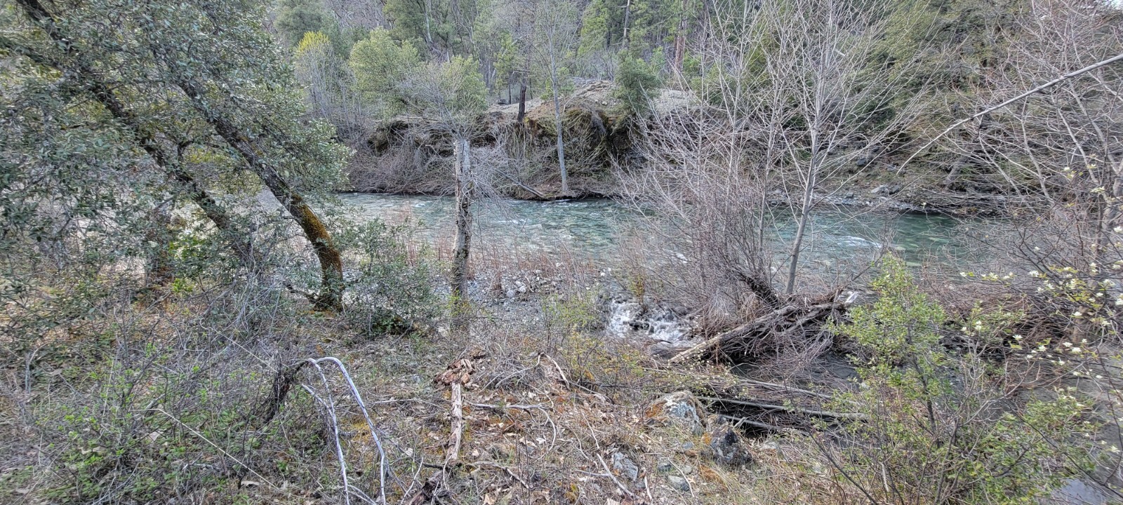 Off the beaten path is a 20 acre Gold claim on Canyon Creek/Trinity County Cali