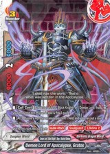 Future Card Buddyfight Demon Lord of Apocalypse, Gratos X-BT03A-UB01/0027EN R