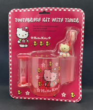 NEW Unopened Vintage Hello Kitty Toothbrush Kit with Timer, Red 1998 