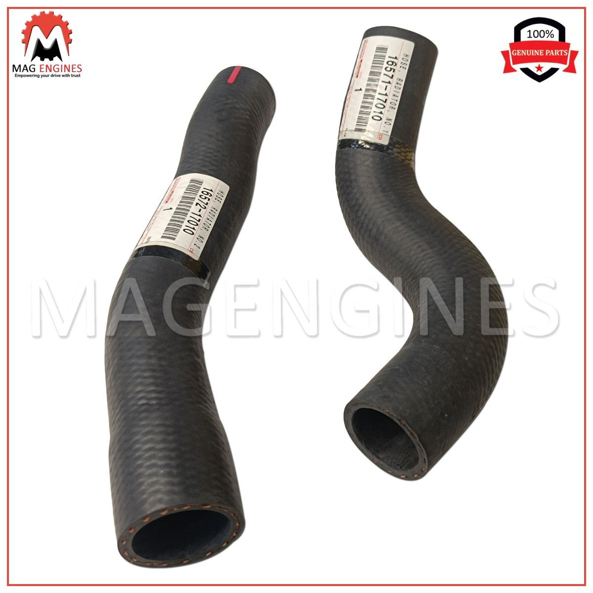16571-17010, 16572-17010 GENUINE HOSE, RADIATOR INLET 16571-17010, 16572-17010 GENUINE HOSE, RADIATOR INLET