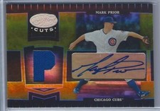 2004 Leaf Certified Cuts - Marble Signature Material Gold #40 Mark Prior #/10