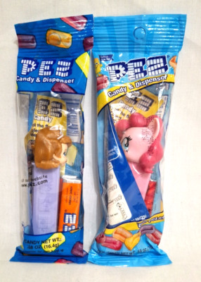 Lot of 2 PEZ Candy Despenser Purple Princess Pink Pony New Sealed Vintage Style