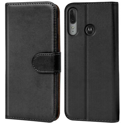 Schutz Hülle Für Motorola Moto E6 Plus Handy Klapp Schutz Tasche Book Flip Case